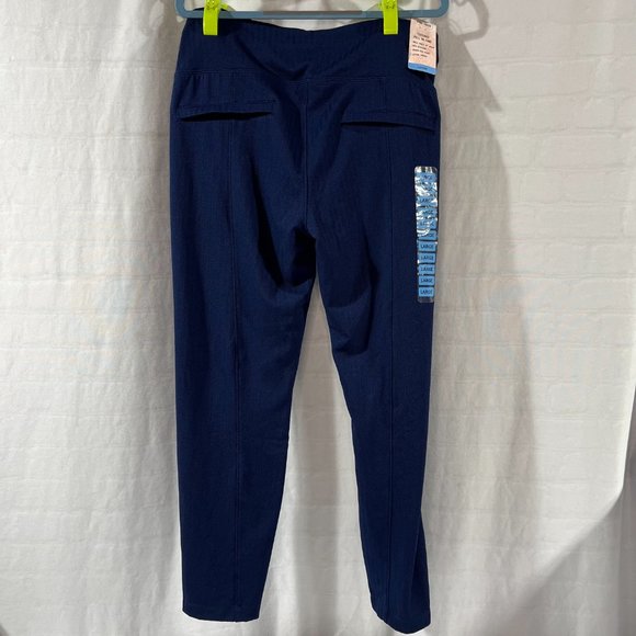 NWT Women's Spring & Mercer Textured Navy Blue Pull on Pants, Size Large - Picture 3 of 6
